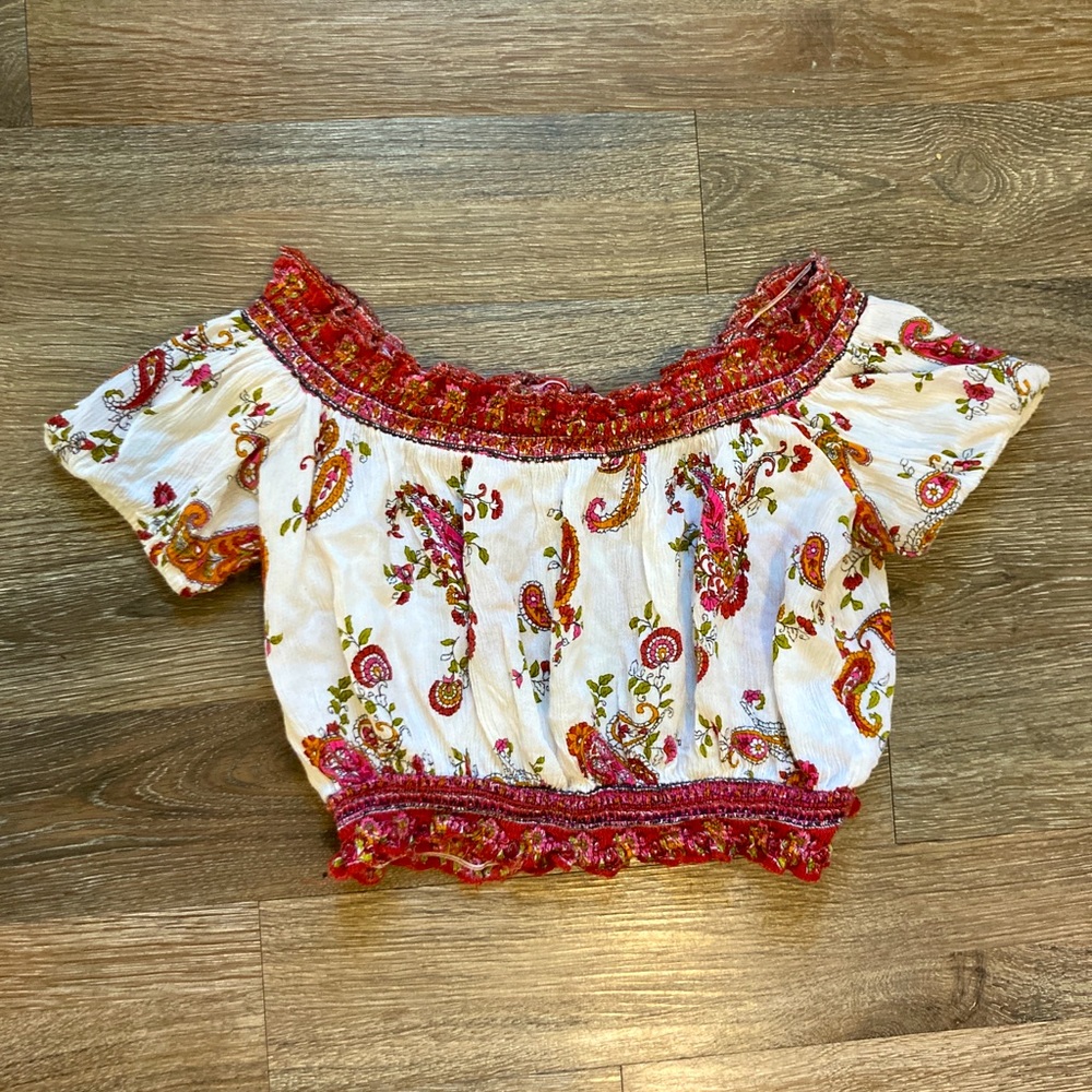 Forever 21 off-shoulder crop top